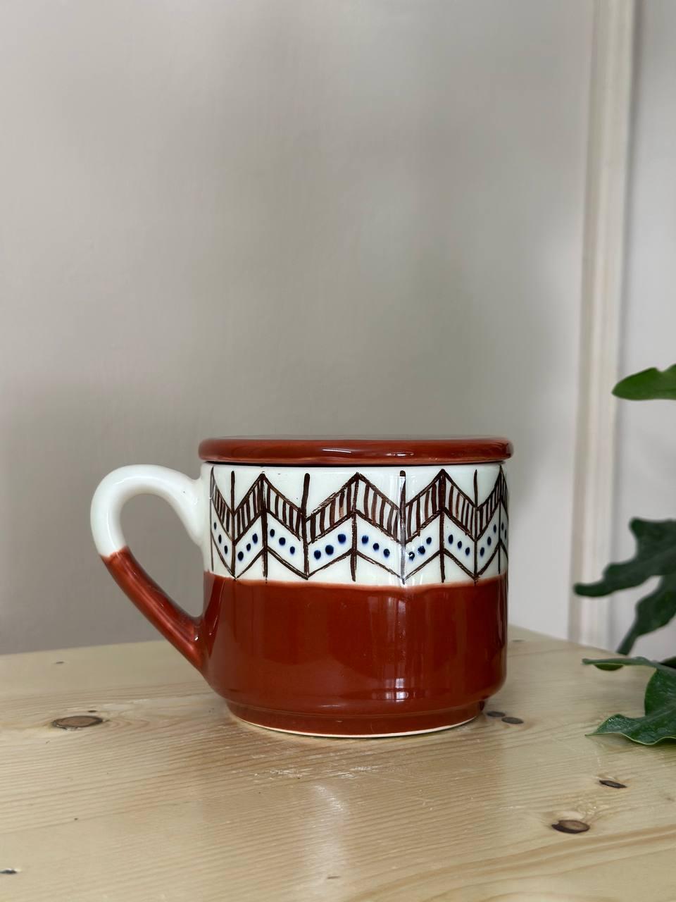 ماگ اسلیمی قهوه ای