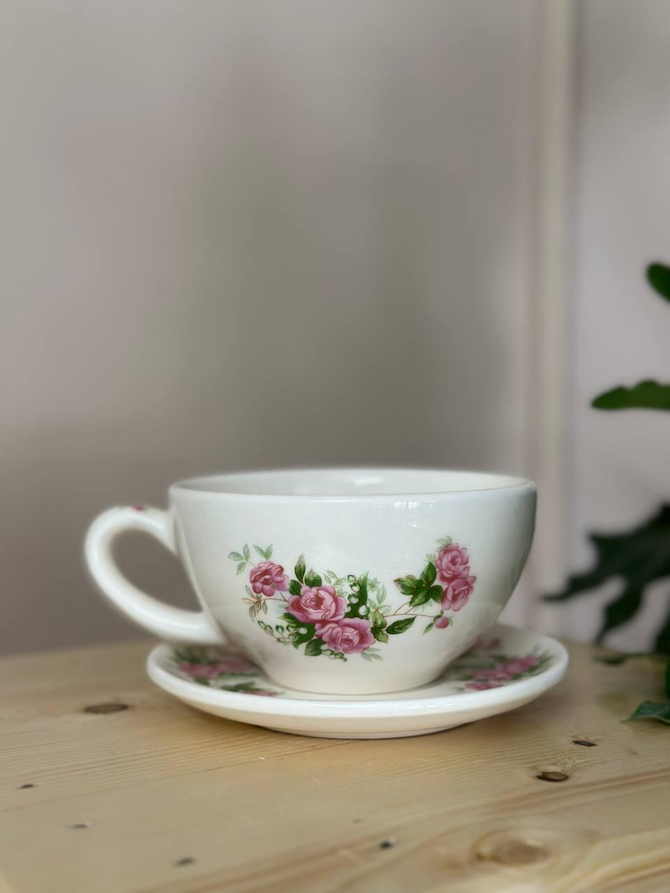 ماگ سرامیکی گل سرخ