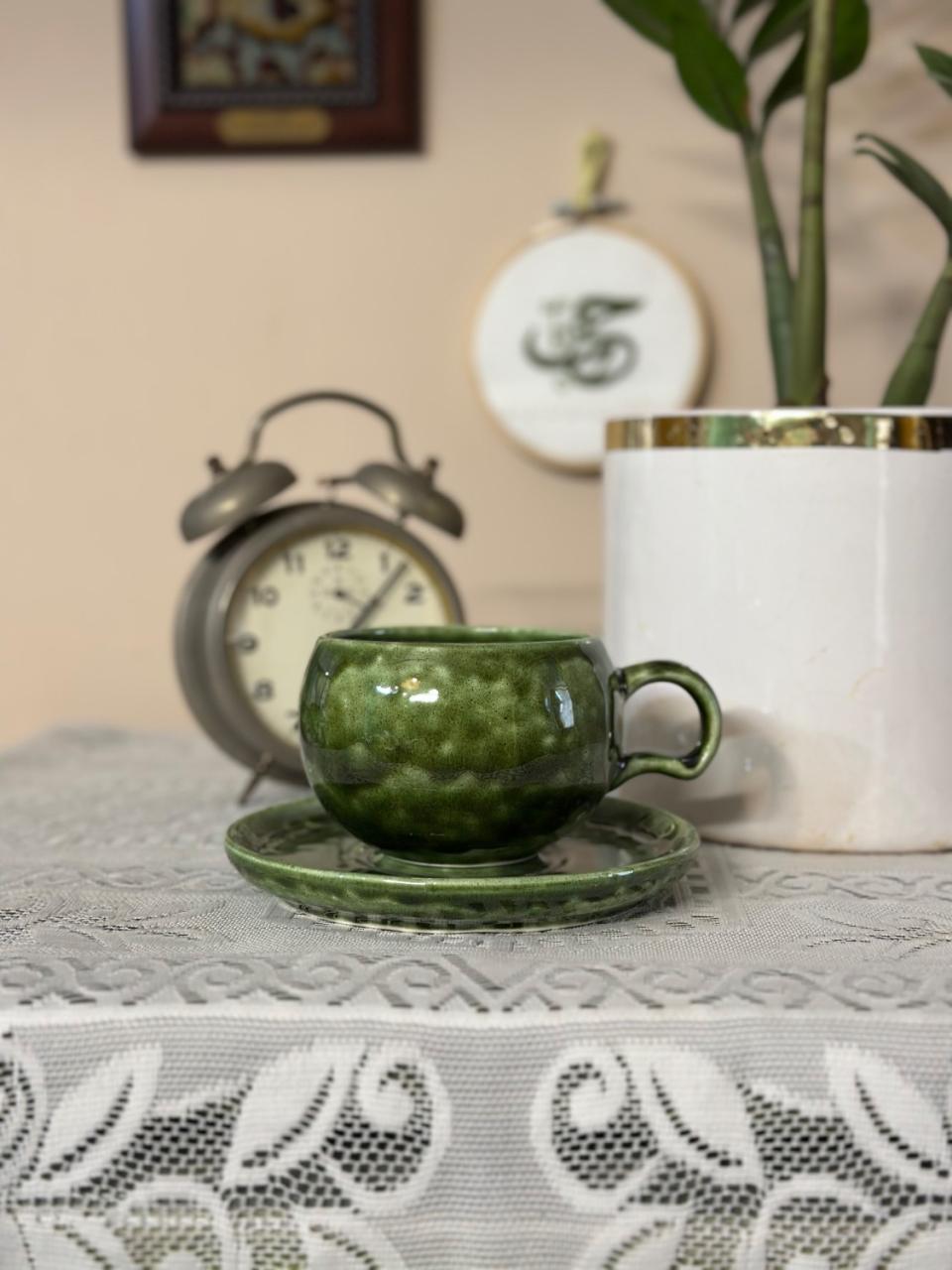 ست ماگ و زیرماگی سرامیکی مرداب
